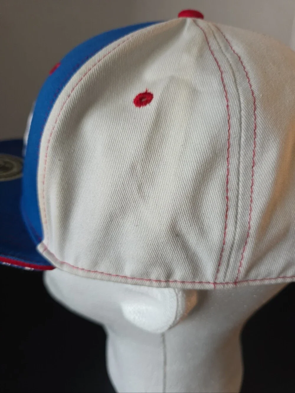 Dubble Bubble Blue & White Snapback Hat with Red Logo